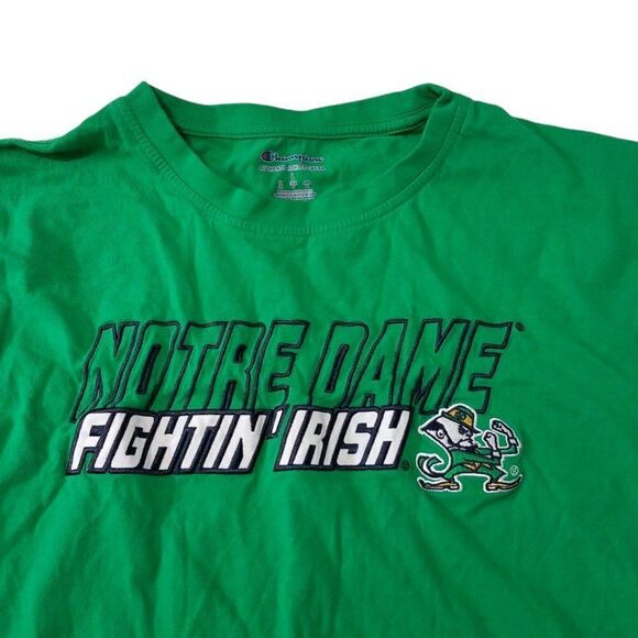 Notre Dame Fighting Irish T Shirt Boys Large Football NCAA - Picture 3 of 8